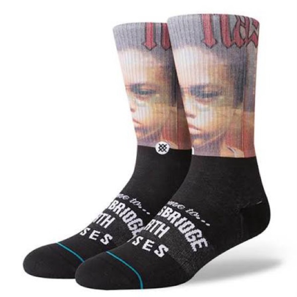 Stance Black and White Graphic Socks